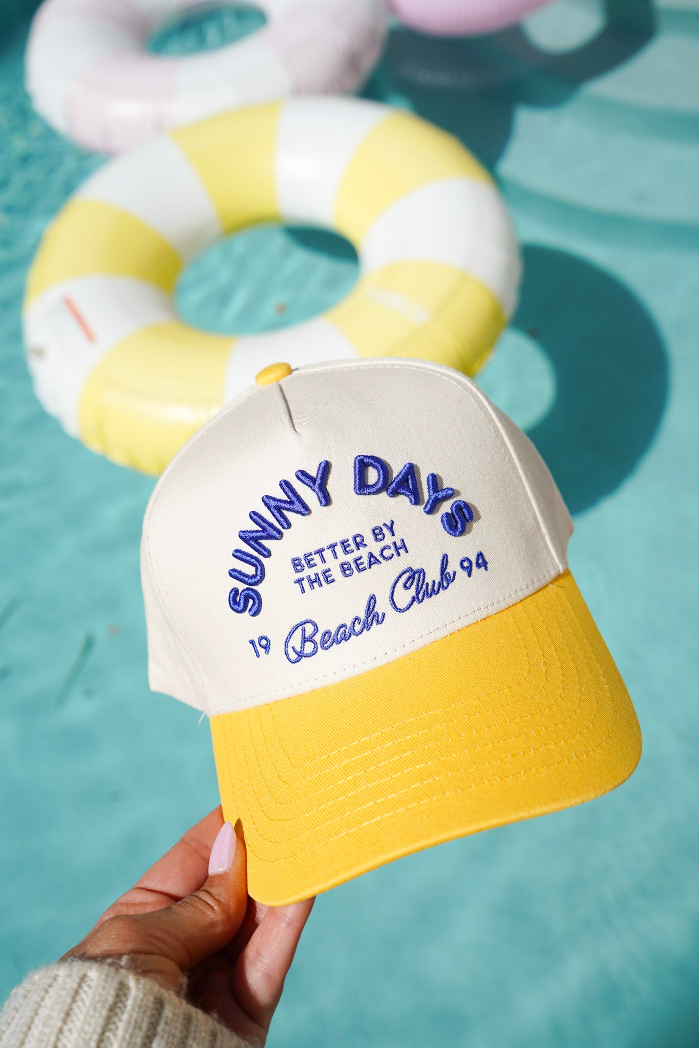 Sunny Days - Yellow Vintage Trucker Hat - PREORDER – KenzKustomz display picture 3