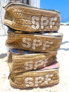 SPF Open Top Makeup Bag with Puka Shells