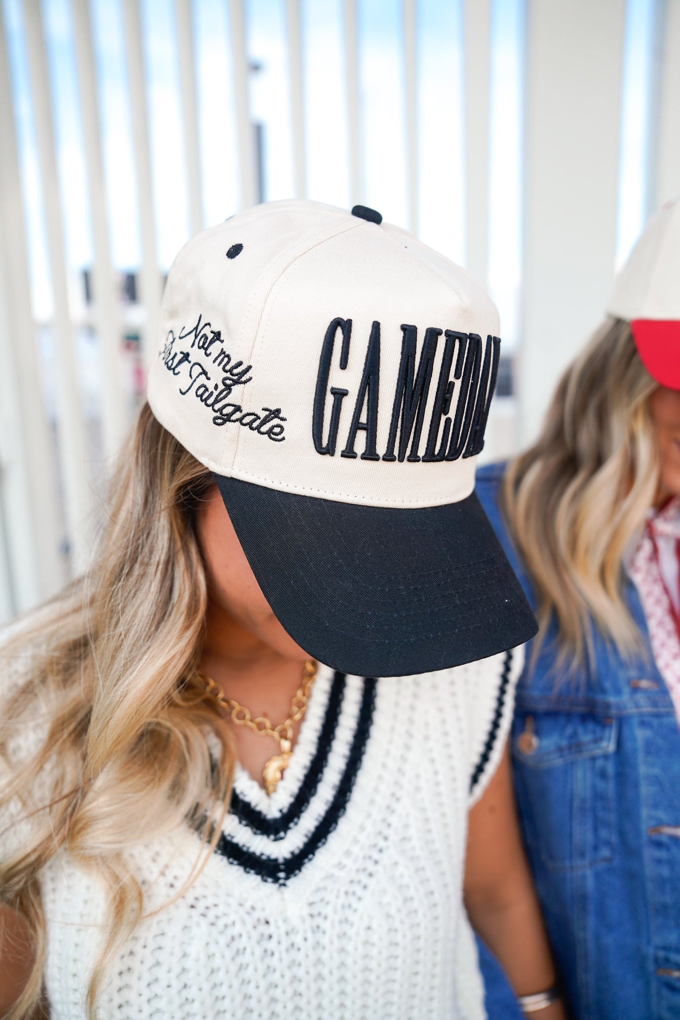 NEW KENZKUSTOMZ women\'s everyday should be gameday vintage trucker hat in black 4c79c38231119c6dede36b1f37077c  main image 2