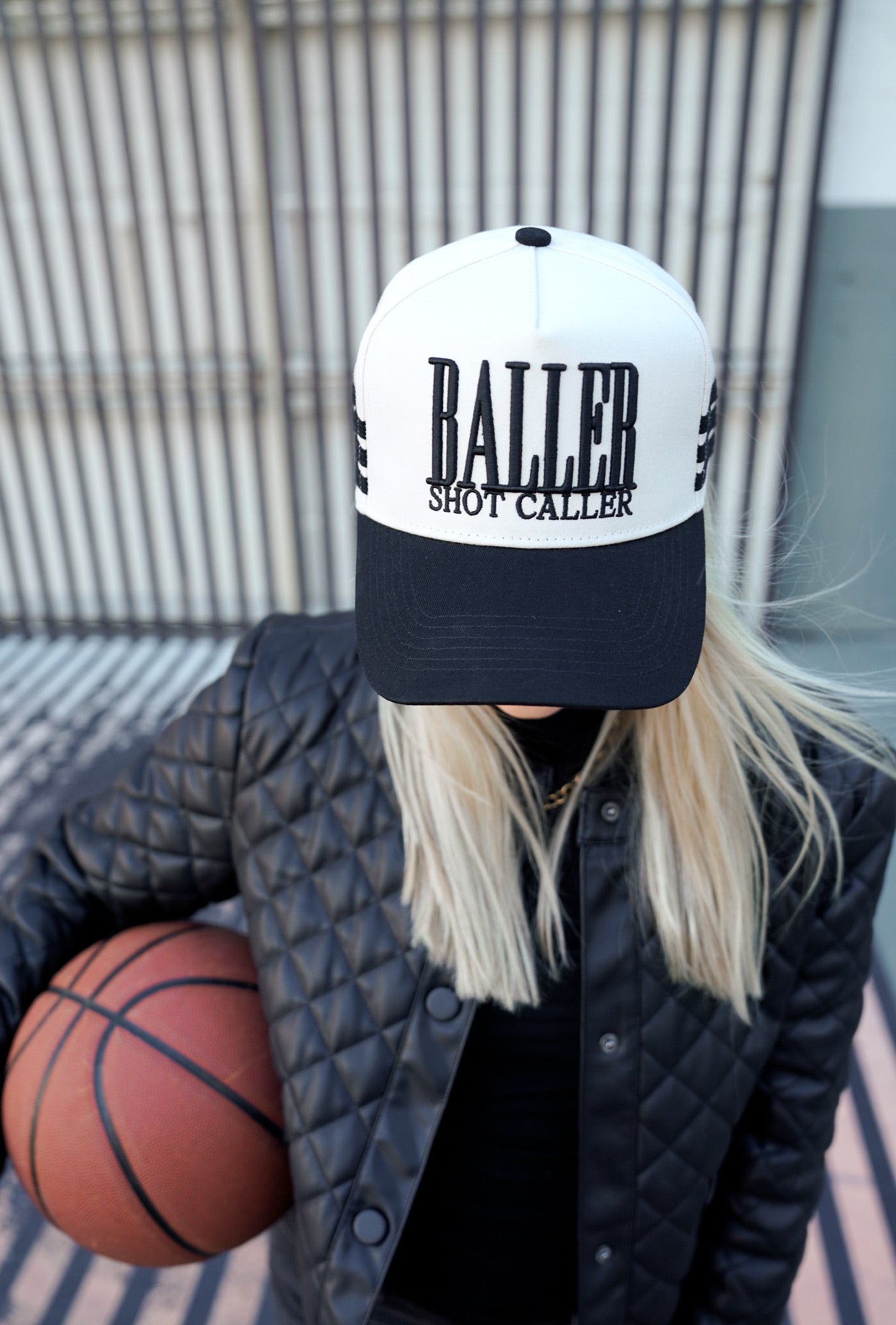 Baller Hat Blue Collar Baller Farm Hat – Old School Hats main image 2