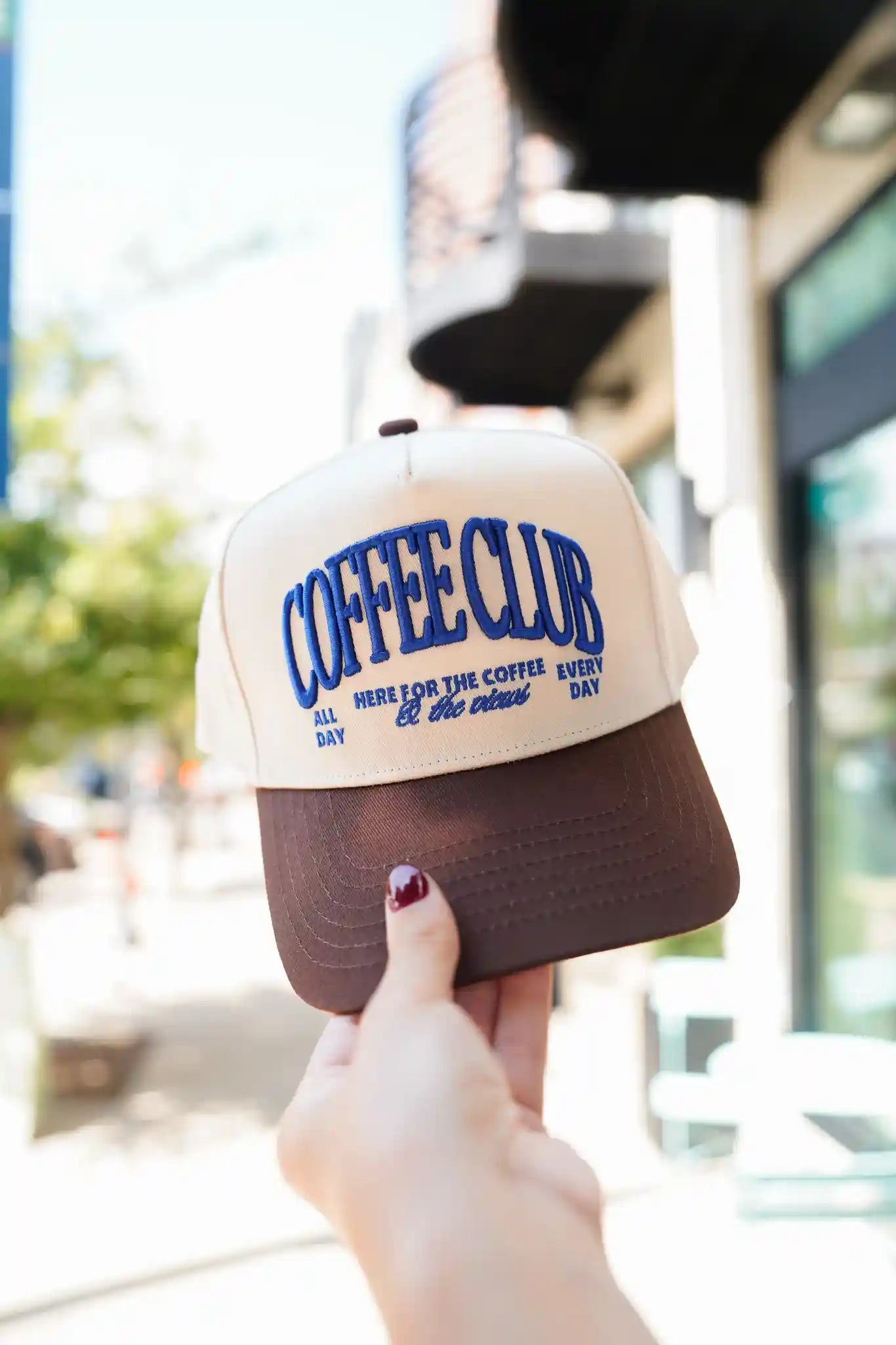 Coffee Club - Brown Vintage Trucker Hat – KenzKustomz