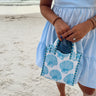 Quilted Block-Print Mini Tote Bag