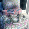 Quilted Block-Print Duffel Bag