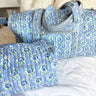 Quilted Block-Print Duffel Bag