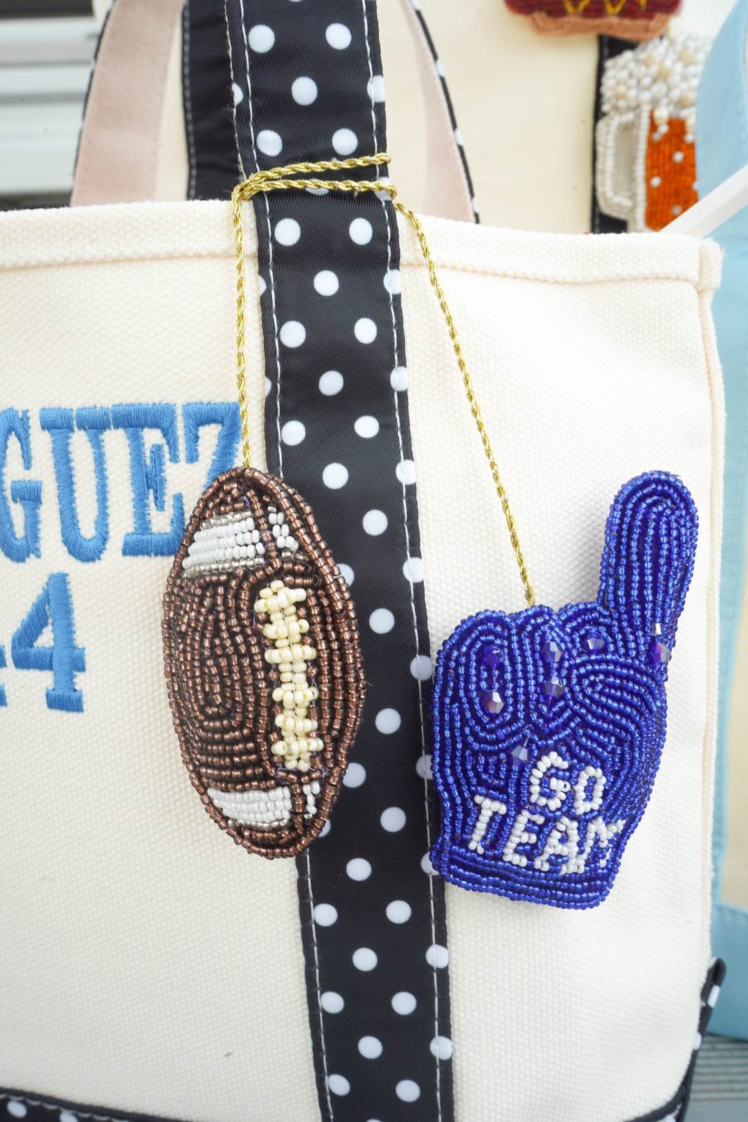 Gameday Beaded Bag Charms
