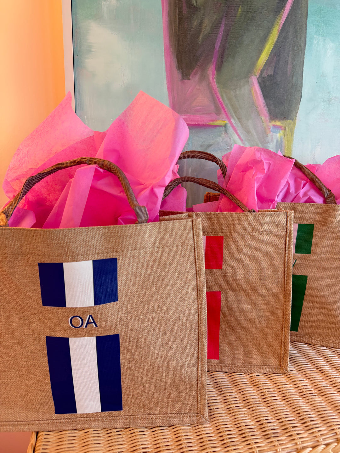 Custom Burlap Tote Bag