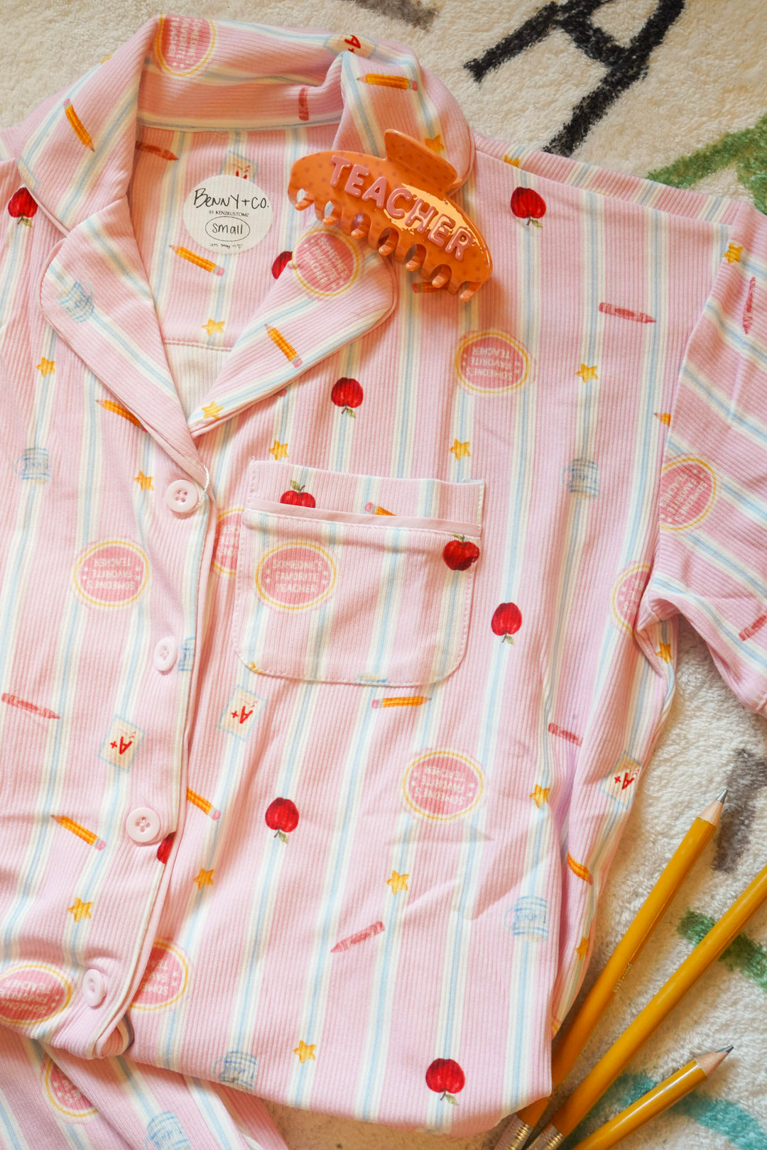 Teacher Ribbed Bamboo PJ Set — Oops!