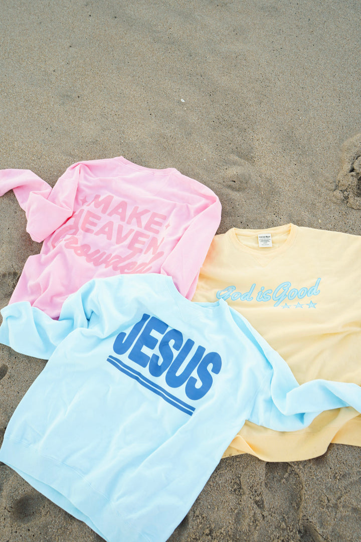 God Is Good Lightweight Crewnecks