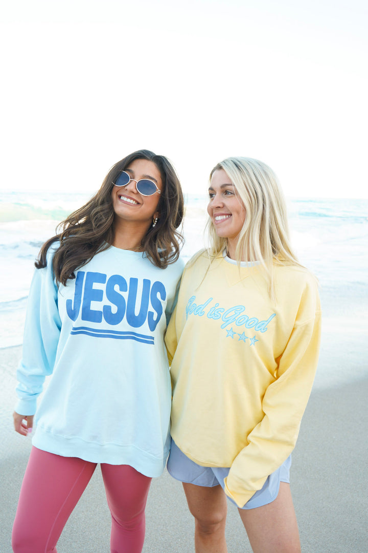 God Is Good Lightweight Crewnecks
