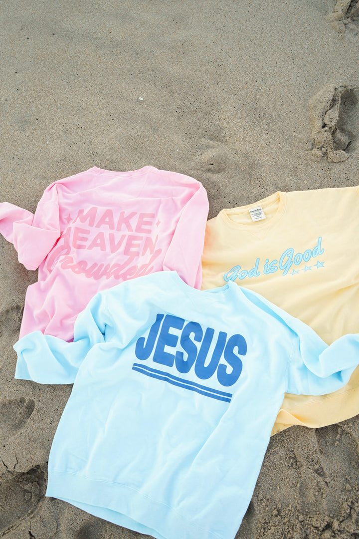 God Is Good Lightweight Crewnecks