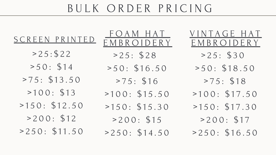 Custom Trucker Hat - Bulk (25+) For Weddings / Events