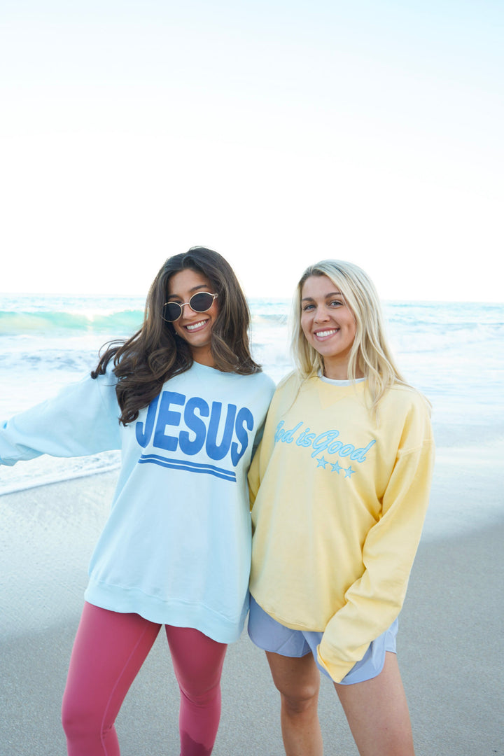 God Is Good Lightweight Crewnecks