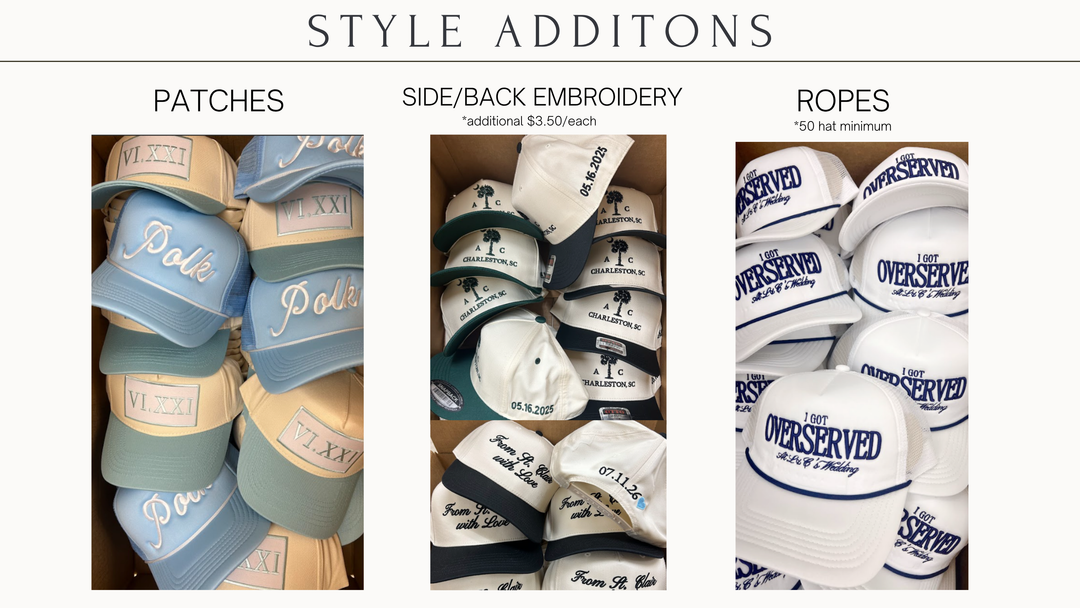 Custom Trucker Hat - Bulk (25+) For Weddings / Events
