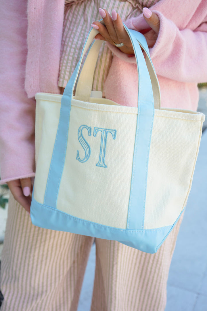 Mini Canvas Tote - Embroidered