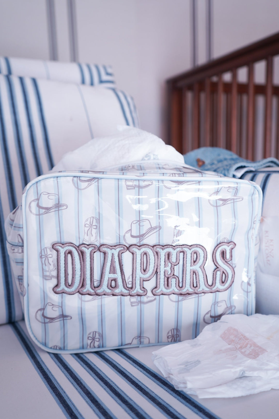 Western Blues Diapers XL Clear Coat Bag