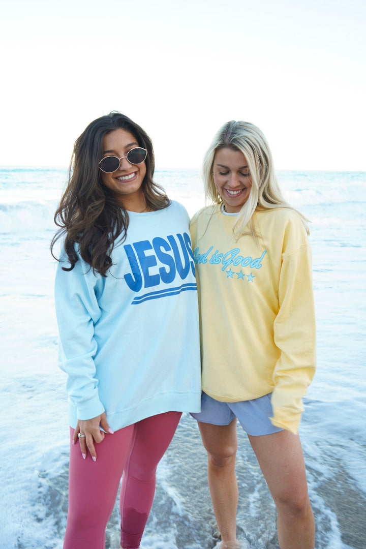 God Is Good Lightweight Crewnecks