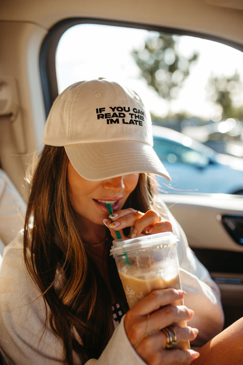 If You Can Read this, I'm Late - Dad Cap