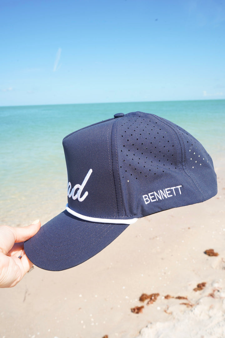 Personalized Dad + Papa Performance Trucker Hat