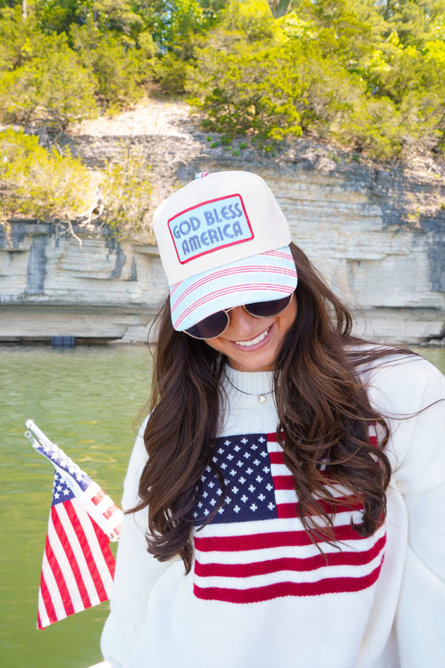God Bless America - Vintage Trucker Hat - PREORDER