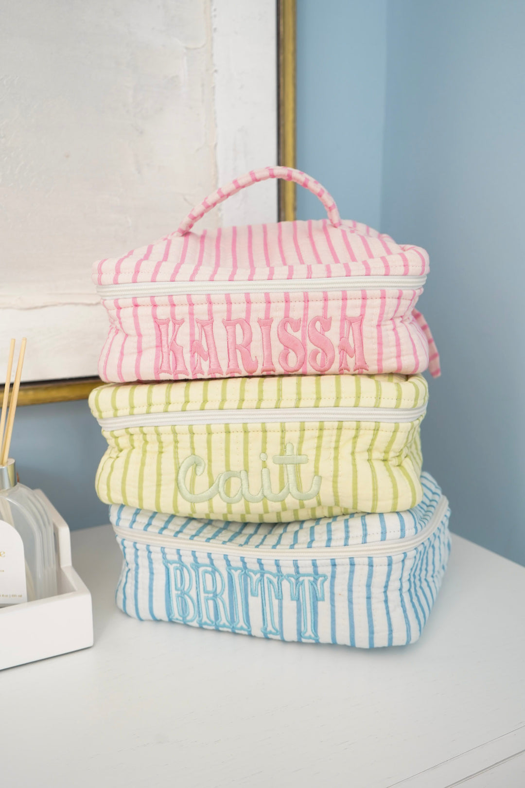 Quilted Block-Print - Stripe Collection