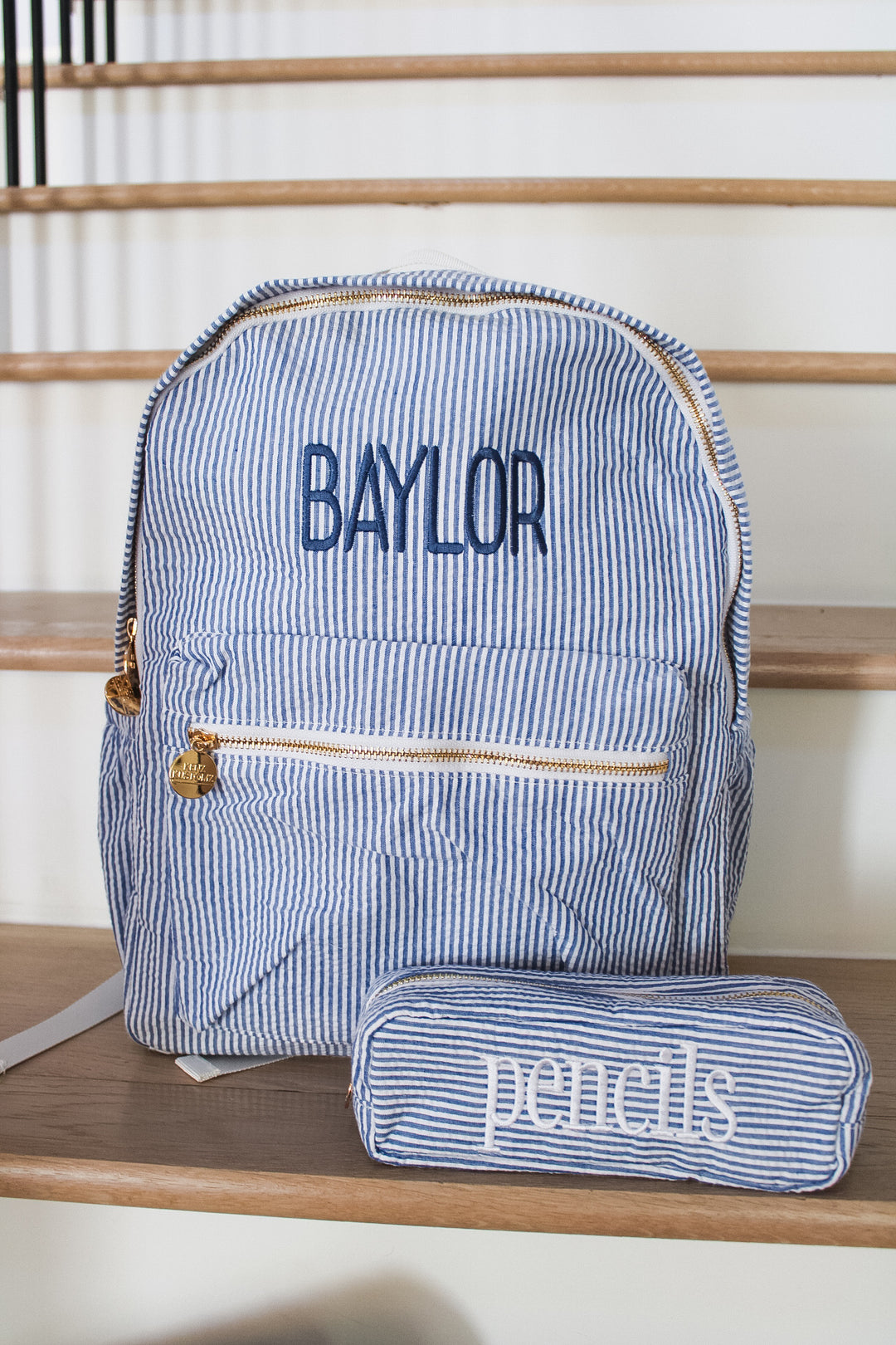 Gingham Backpack - PLAIN NO EMBROIDERY