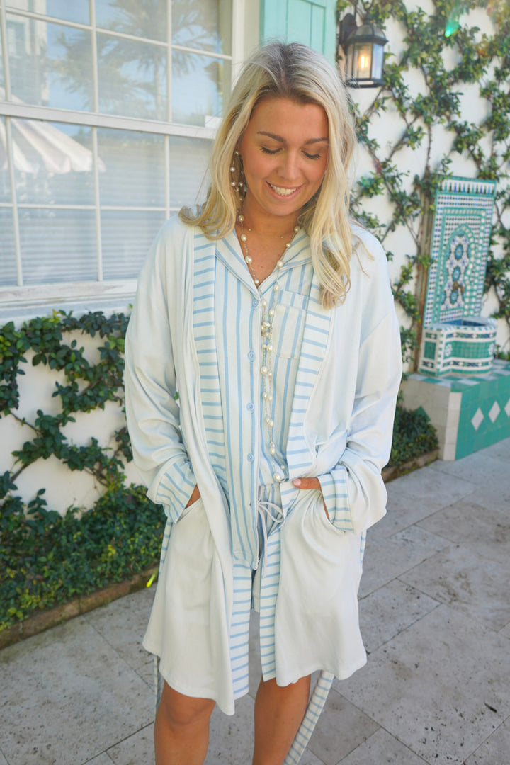 The Ribbed Bamboo Lounge Robe