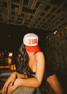 LE RODEO. Vintage Trucker Hat - Red