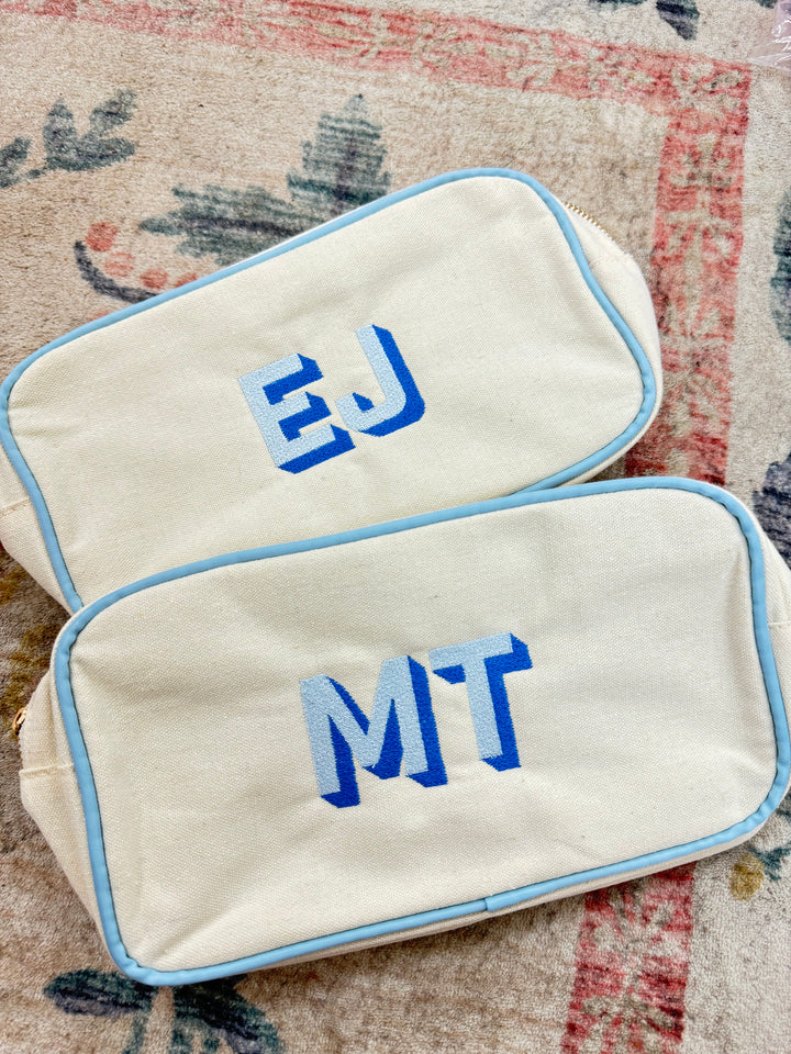 Canvas Makeup Bag Collection - PLAIN NO EMBROIDERY