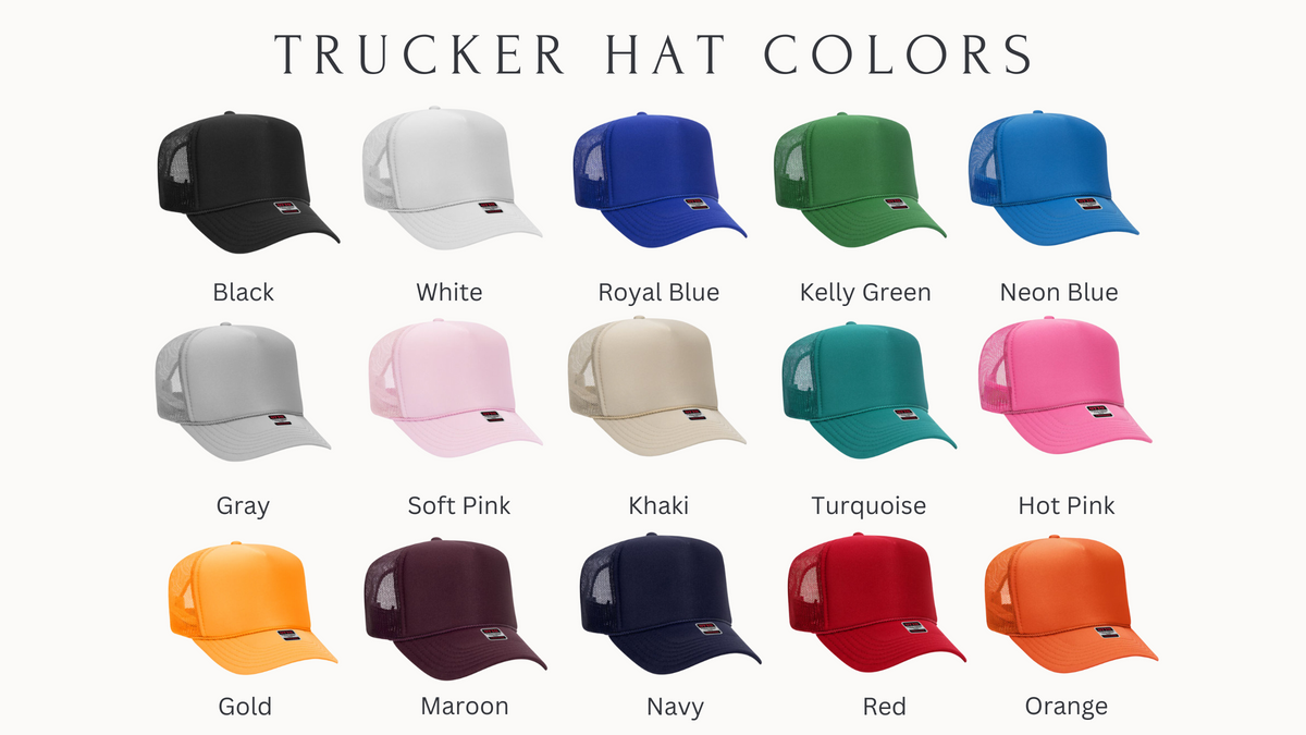 Custom Trucker Hat - Bulk (50+) For Weddings / Events – KenzKustomz