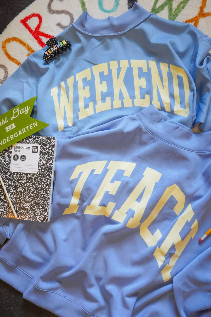 Teacher Reversible Mockneck Sweatshirt