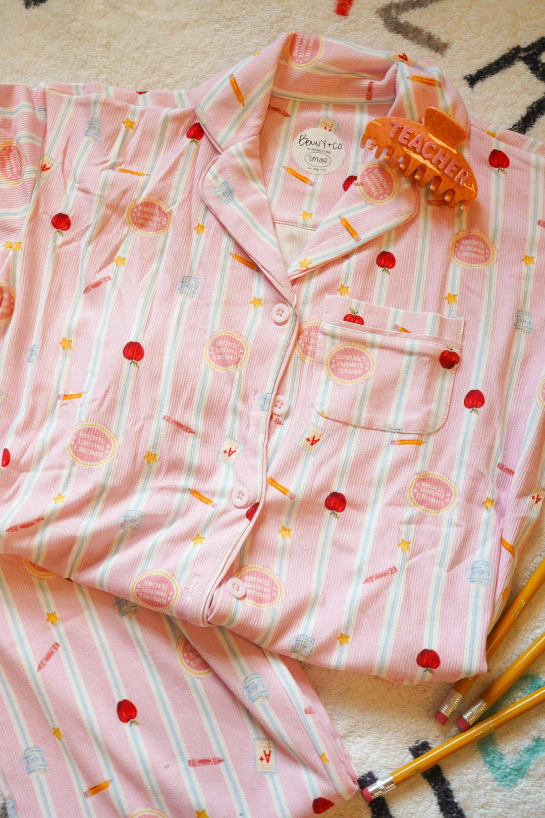 Teacher Ribbed Bamboo PJ Set — Oops!