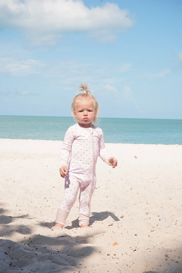 Peach Polka Dot - Bamboo Sleeper