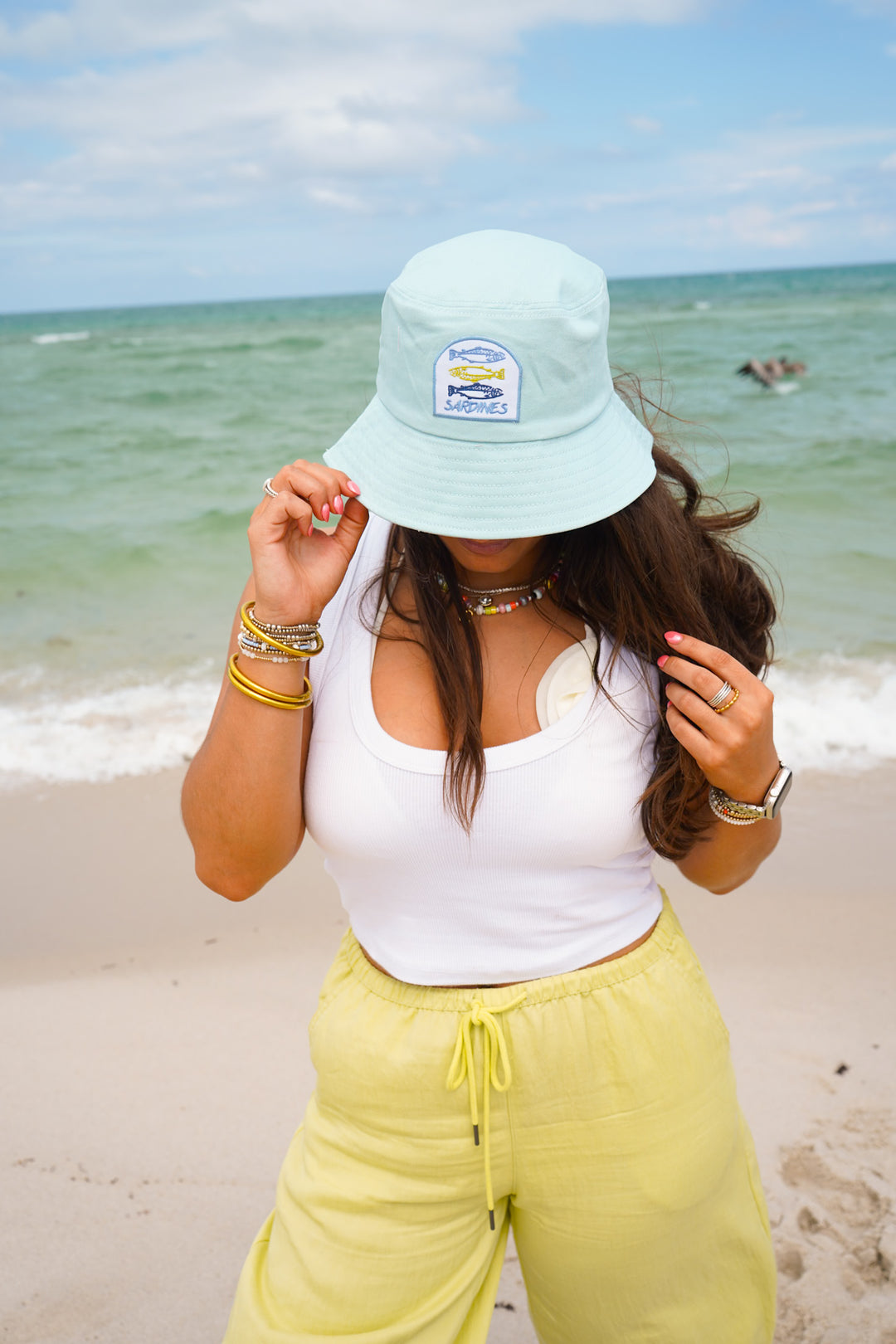 Sardines Hat - Pink &amp; Blue