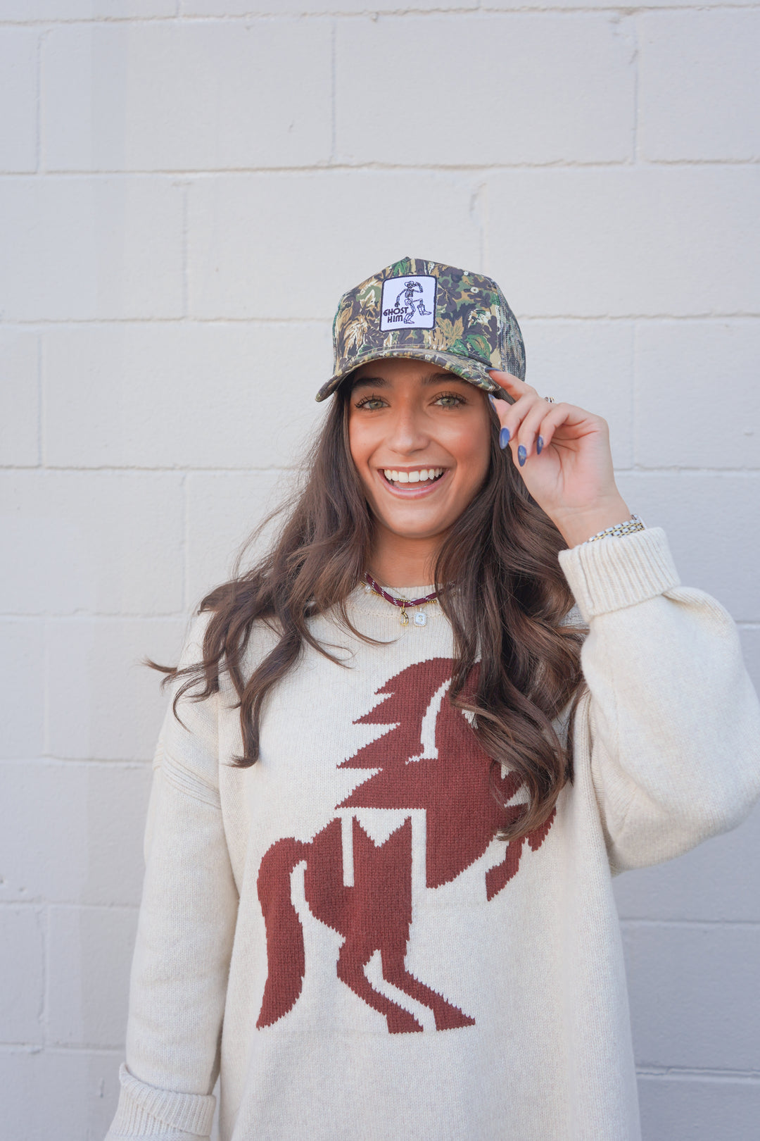 Ghost Him Trucker Hat