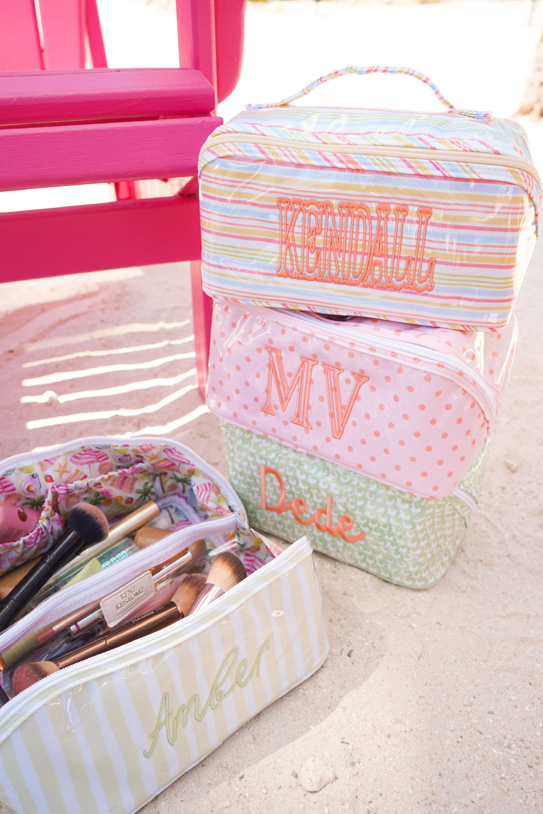 Rosemary Makeup Bag - Embroidered