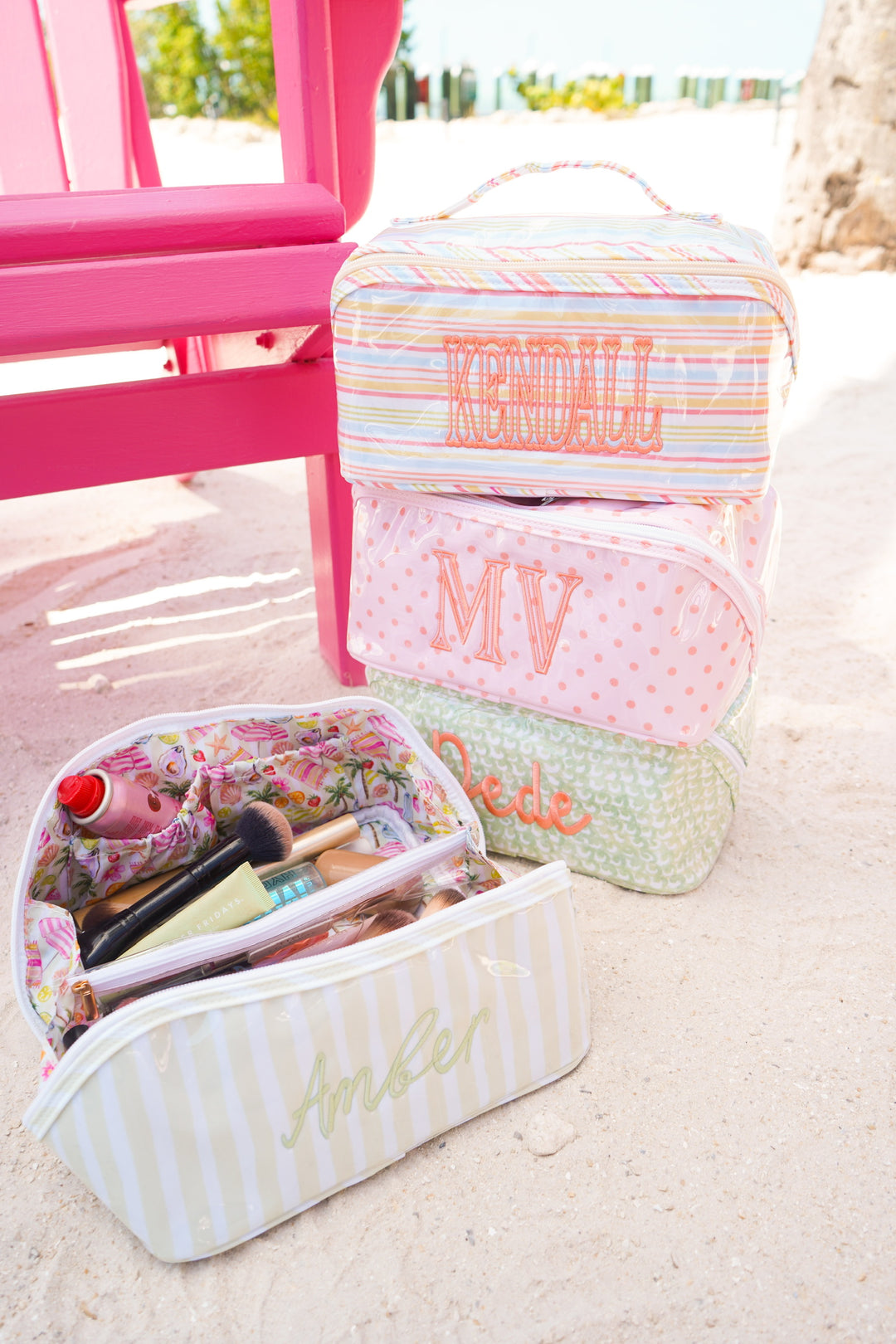 Rosemary Makeup Bag - Embroidered