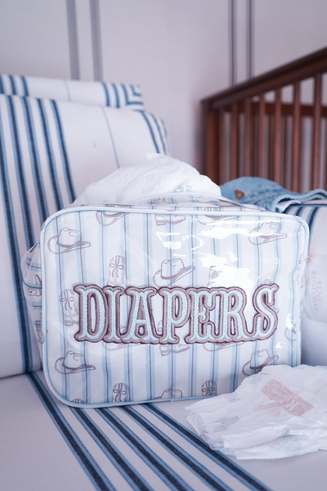 Western Blues Diapers XL Clear Coat Bag