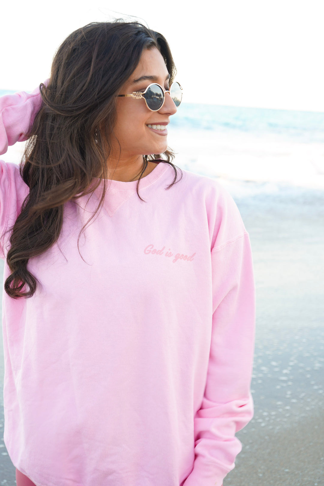 God Is Good Lightweight Crewnecks