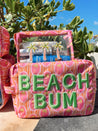 3 Pink Palm Trees - Snap Clear Pouch - PREORDER