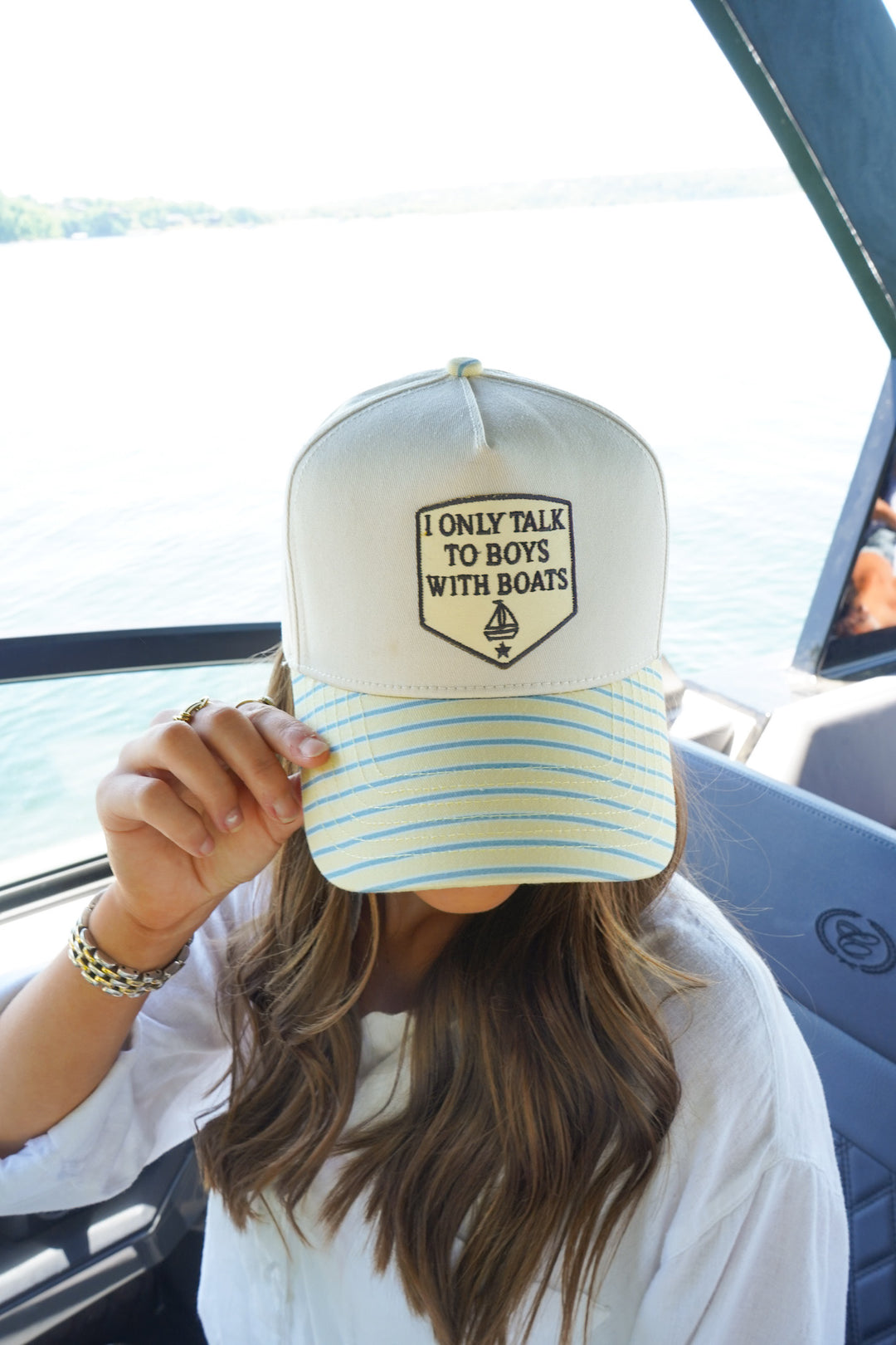 I Only Talk To Boys With Boats Hat