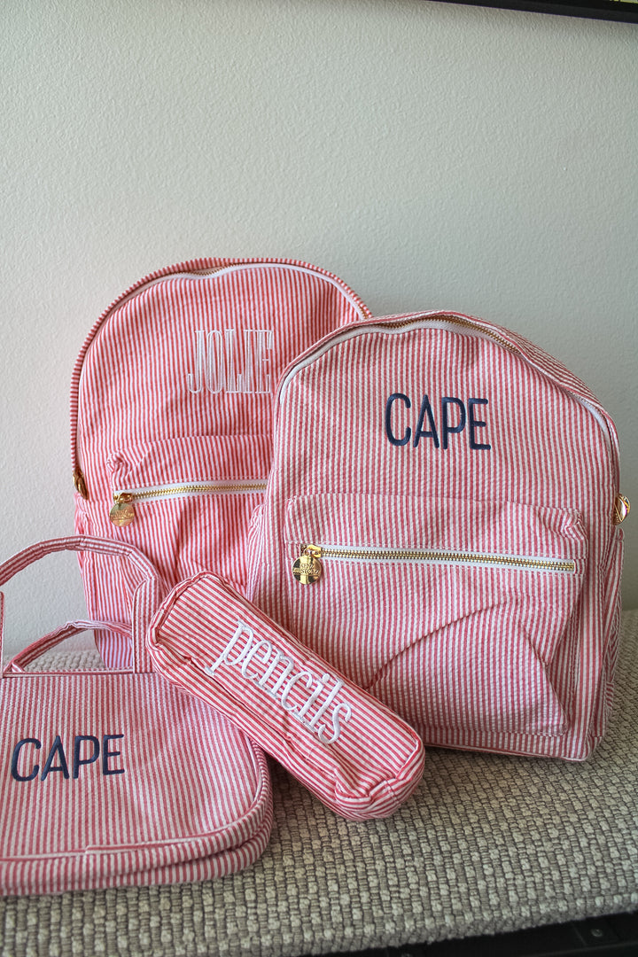 Gingham Backpack - PLAIN NO EMBROIDERY