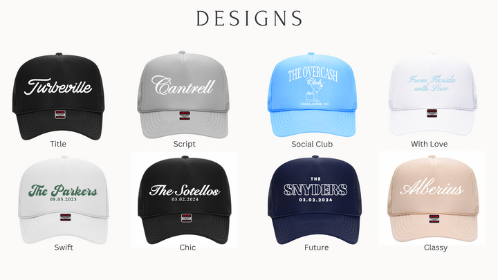 Custom Trucker Hat - Bulk (25+) For Weddings / Events
