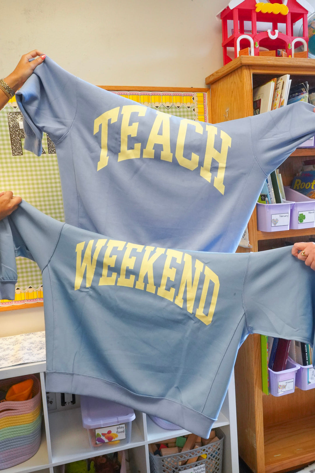 Teacher Reversible Mockneck Sweatshirt