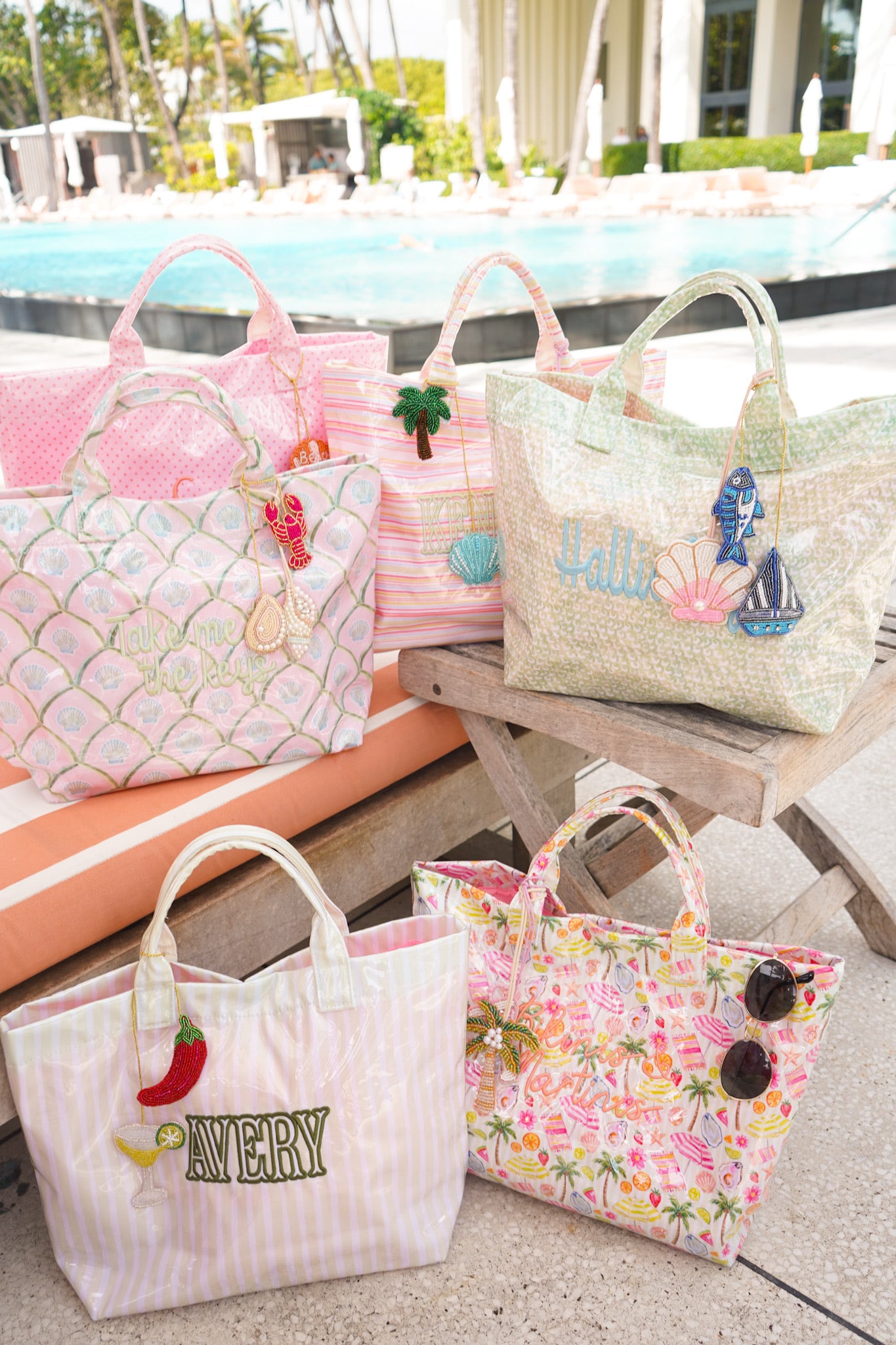 Cabana Clear Coat Tote | Customizable – KenzKustomz