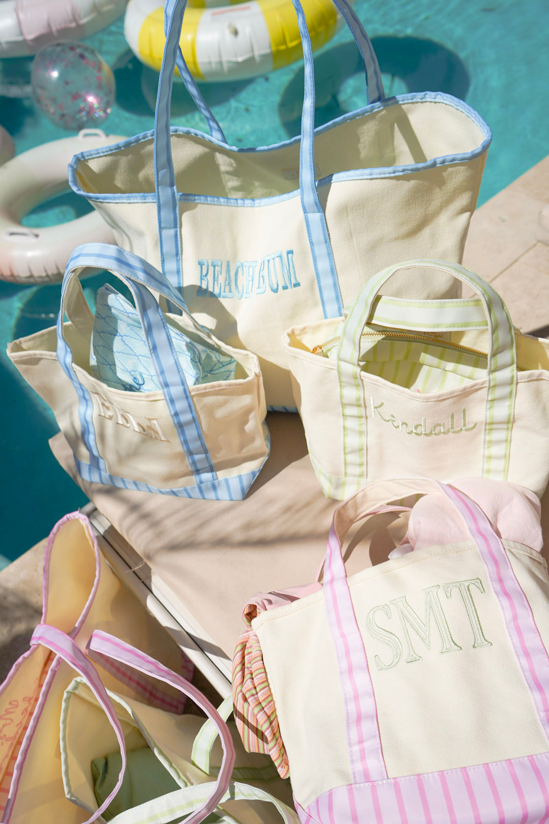 Mini Canvas Tote - Striped