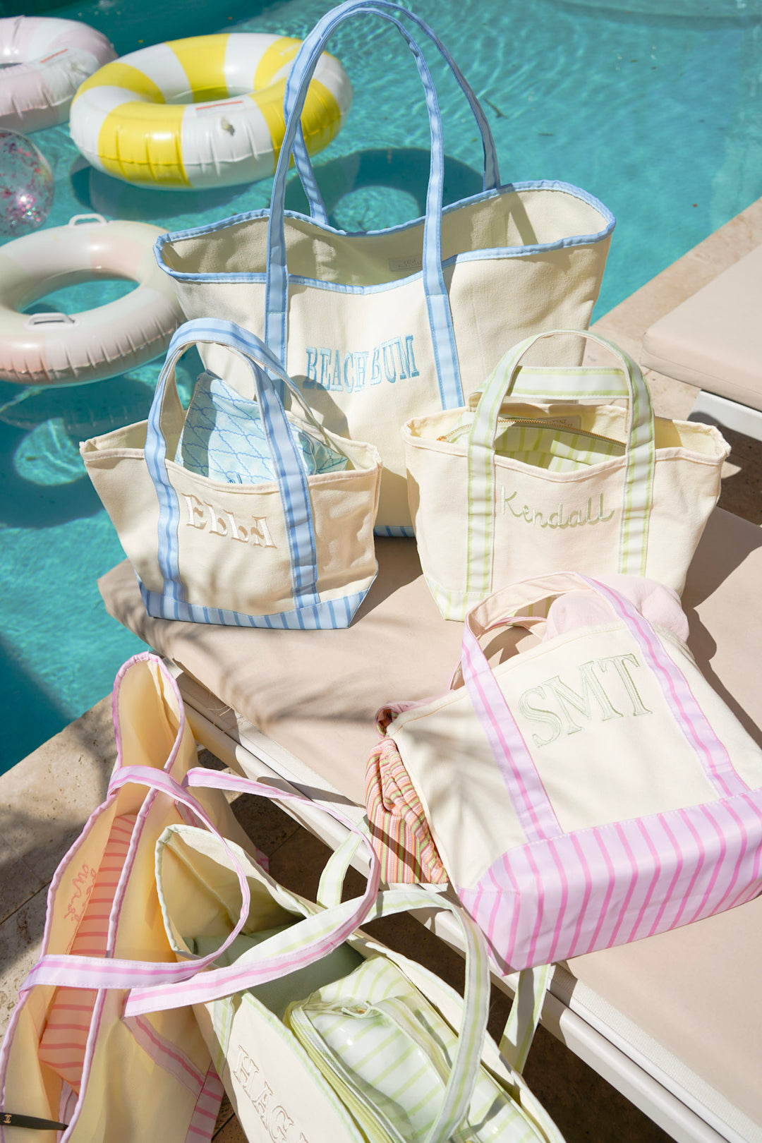Mini Canvas Tote - Striped