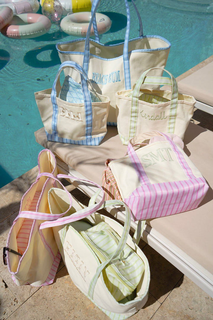 Mini Canvas Tote - Striped