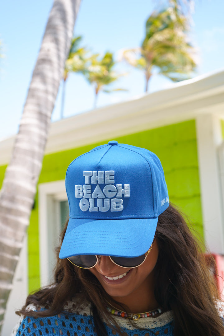 The Beach Club - Royal Blue Canvas Trucker Hat - PREORDER