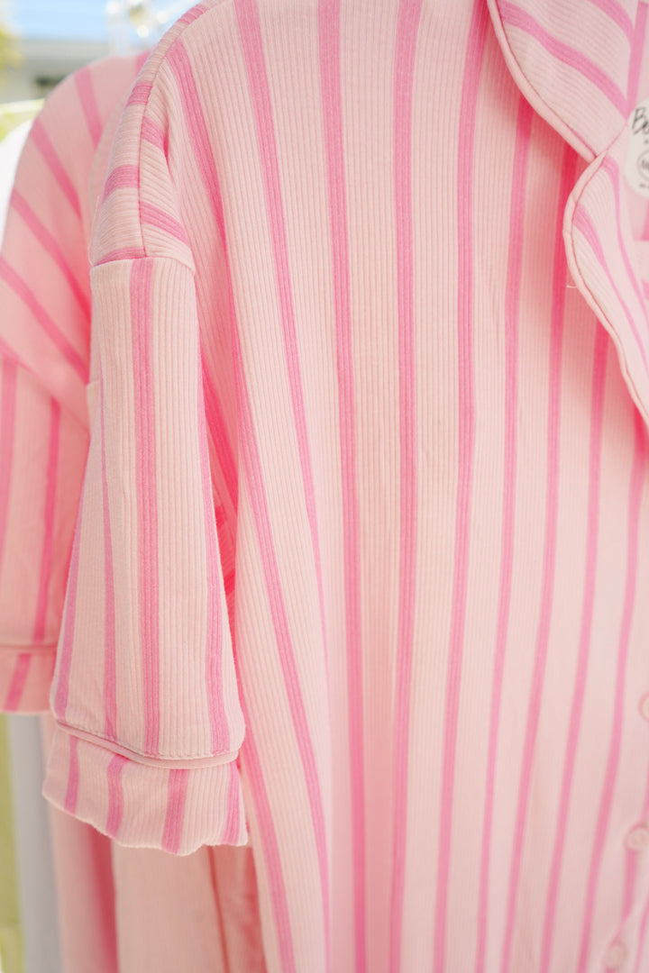 The Ribbed Bamboo Short Pajama Set