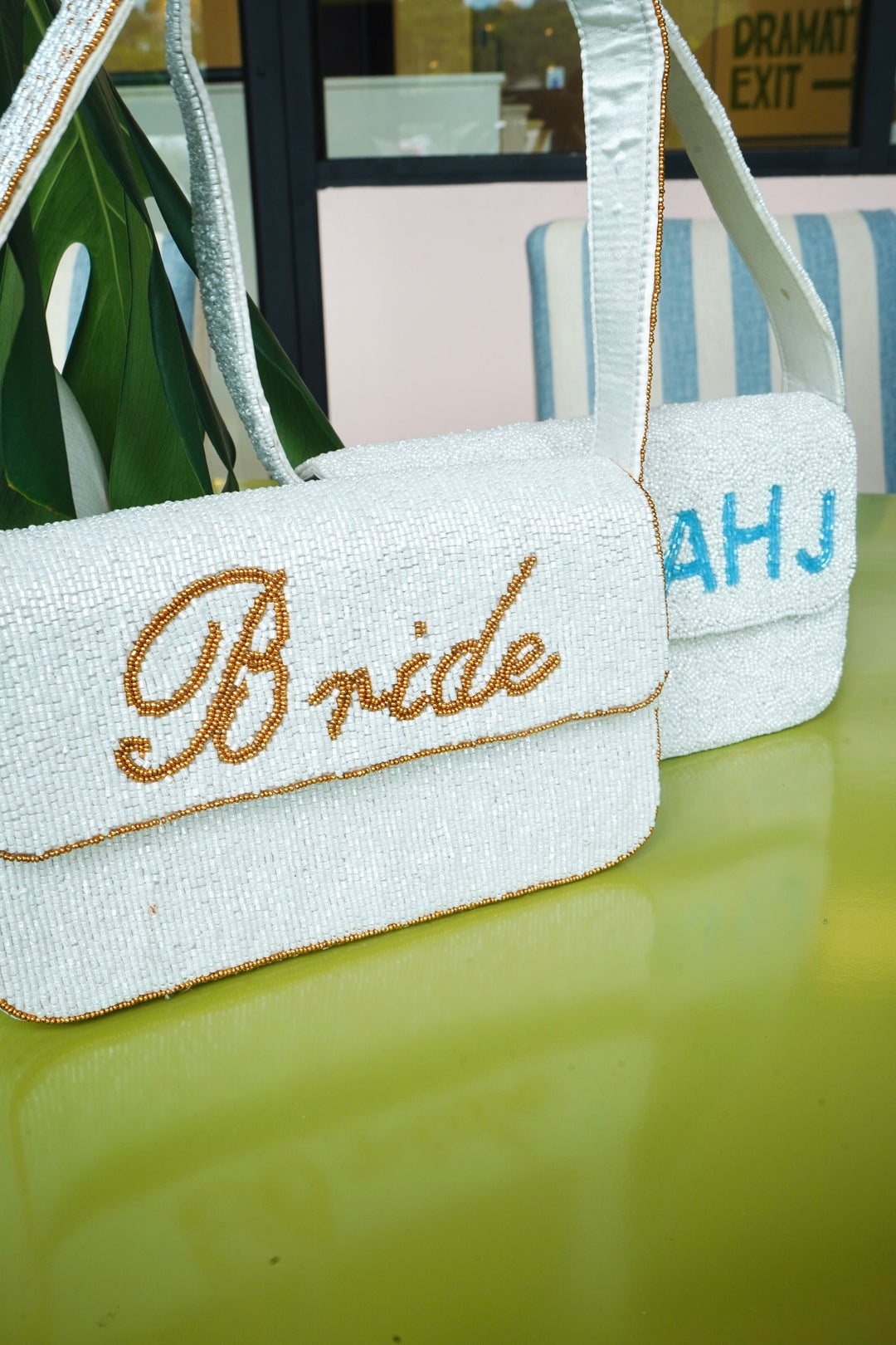 Custom Beaded Shoulder Bag